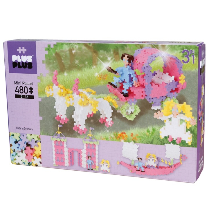 Plus-Plus Pastel 480 pcs 3in1/Princess in de groep SPEELGOED, KINDER- & BABYPRODUCTEN / Speelgoed / Bouwspeelgoed / Plus Plus bij TP E-commerce Nordic AB (38-87978)