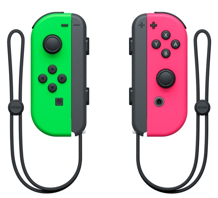 Nintendo Switch Joy-Con paar, Neongroen/Neonroze in de groep HOME ELECTRONICS / Spelconsoles en accessoires / Nintendo Switch / Accessoires bij TP E-commerce Nordic AB (38-88014)