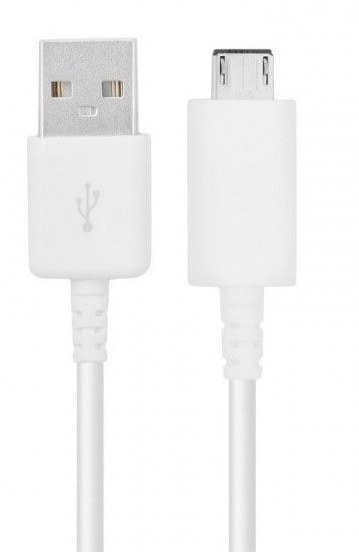 Samsung EP-DG925UWE, microUSB-kabel, 1m, Wit, Bulk in de groep SMARTPHONE & TABLETS / Opladers & Kabels / Kabels / Kabels microUSB bij TP E-commerce Nordic AB (38-88033)