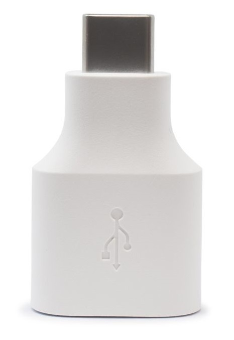 Google USB naar USB-C-adapter, bulk, wit in de groep SMARTPHONE & TABLETS / Opladers & Kabels / Adapters bij TP E-commerce Nordic AB (38-88044)