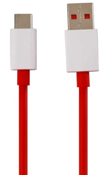 Oneplus D301 USB type C kabel, 1m, Rood, Bulk in de groep SMARTPHONE & TABLETS / Opladers & Kabels / Kabels / Kabels Type C bij TP E-commerce Nordic AB (38-88047)