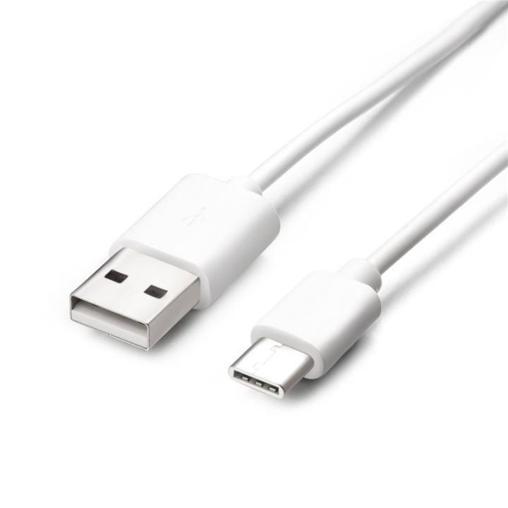 Huawei LX-1289 USB typ C-kabel, Vit, Bulk in de groep SMARTPHONE & TABLETS / Opladers & Kabels / Kabels / Kabels Type C bij TP E-commerce Nordic AB (38-88178)