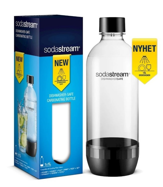 SodaStream flaska 1 liter, Diskmaskinssäker in de groep HUISHOUDEN & TUIN / Huishoudelijke apparaten / Water & Sap / Carbonatatiemachines / Accessoires bij TP E-commerce Nordic AB (38-88283)