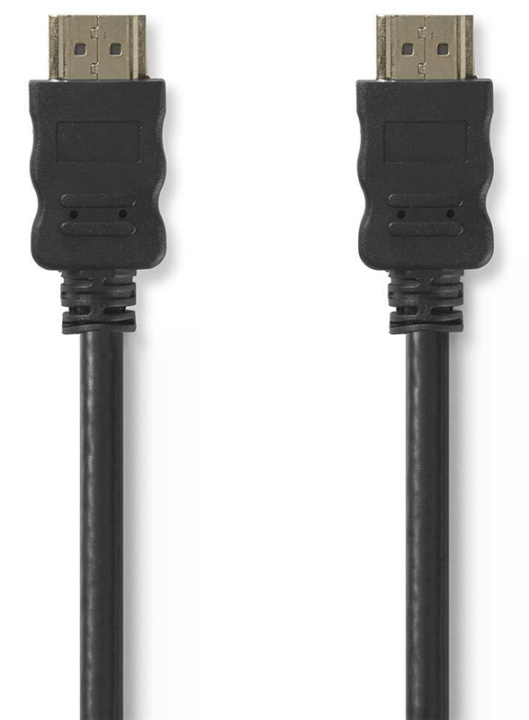 Nedis High Speed ​​HDMI™-Kabel met Ethernet | HDMI™ Connector | HDMI™ Connector | 4K@30Hz | ARC | 10.2 Gbps | 1.50 m | Rond | PVC | Zwart | Label in de groep HOME ELECTRONICS / Kabels & Adapters / HDMI / Kabels bij TP E-commerce Nordic AB (38-88426)