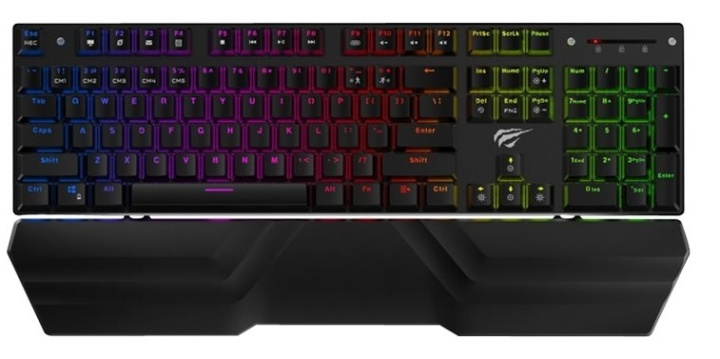 Havit Mechanisch RGB Gaming Toetsenbord in de groep COMPUTERS & RANDAPPARATUUR / Muizen en toetsenborden / Toetsenborden / Met kabel bij TP E-commerce Nordic AB (38-88470)