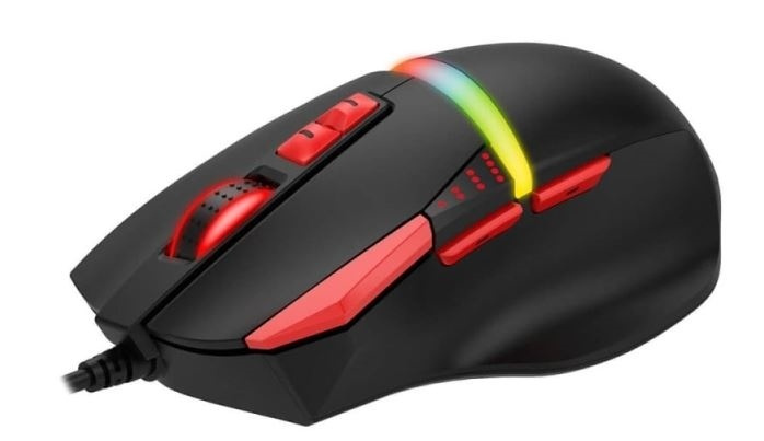 Havit Gaming Mouse med RGB, 8200DPI in de groep COMPUTERS & RANDAPPARATUUR / Muizen en toetsenborden / Muizen / Met kabel bij TP E-commerce Nordic AB (38-88521)