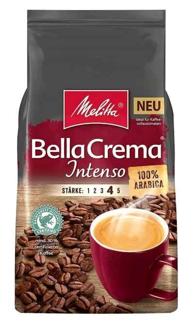 Melitta Koffie Bella Crema Intenso 1KG in de groep HUISHOUDEN & TUIN / Huishoudelijke apparaten / Koffiezetapparaten en accessoires / Koffiebonen bij TP E-commerce Nordic AB (38-88587)
