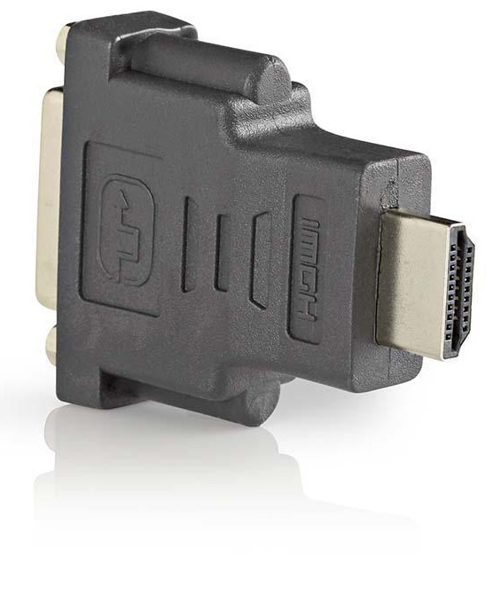 Nedis HDMI™-Adapter | HDMI™ Connector | DVI-D 24+1-Pins Female | Verguld | Recht | ABS | Antraciet | 1 Stuks | Doos in de groep HOME ELECTRONICS / Kabels & Adapters / HDMI / Adapters bij TP E-commerce Nordic AB (38-89021)