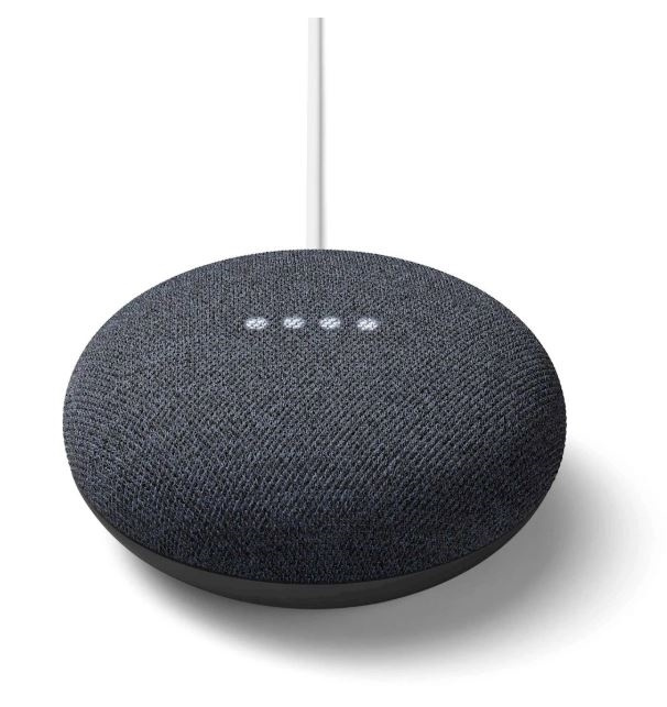 Google Nest Mini Gen 2, Charcoal in de groep HUISHOUDEN & TUIN / Smart home / Slimme huissystemen bij TP E-commerce Nordic AB (38-89023)