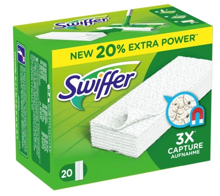 Swiffer Navulling droge dweil, 20 stuks in de groep HUISHOUDEN & TUIN / Schoonmaakproducten / Overige schoonmaakaccessoires bij TP E-commerce Nordic AB (38-89038)