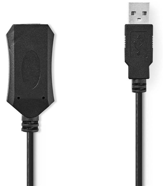 Nedis Actieve USB-Kabel | USB 2.0 | USB-A Male | USB-A Female | 480 Mbps | 5.00 m | Rond | Vernikkeld | PVC | Koper | Envelop in de groep COMPUTERS & RANDAPPARATUUR / Computerkabels / USB / USB-A / Kabels bij TP E-commerce Nordic AB (38-89263)