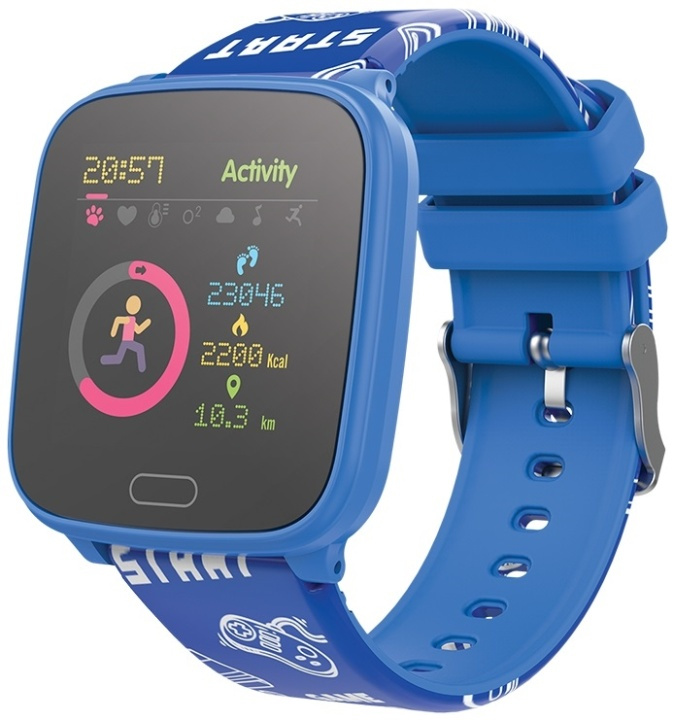 Forever Smartwatch IGO JW-100, Blå in de groep SPORT, VRIJE TIJD & HOBBY / Smartwatch & Activiteitsmeters / Smartwatch voor kinderen bij TP E-commerce Nordic AB (38-89306)