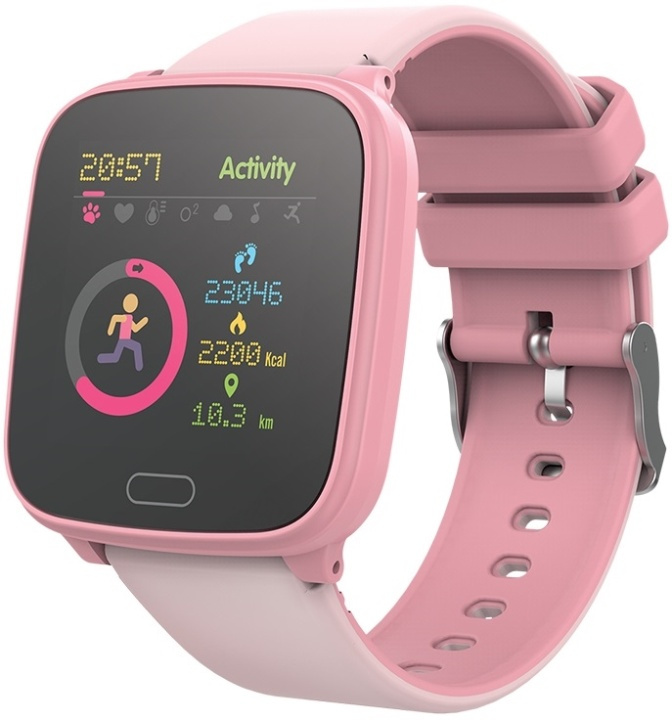 Forever Smartwatch IGO JW-100, Rosa in de groep SPORT, VRIJE TIJD & HOBBY / Smartwatch & Activiteitsmeters / Smartwatch voor kinderen bij TP E-commerce Nordic AB (38-89307)