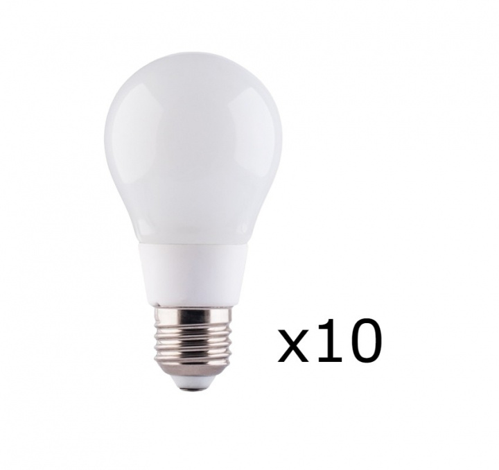 LED-lampa E27 8W 230V 6000K 10-pack, Kallvit in de groep HOME ELECTRONICS / Verlichting / LED-lampen bij TP E-commerce Nordic AB (38-89342-PKT10)