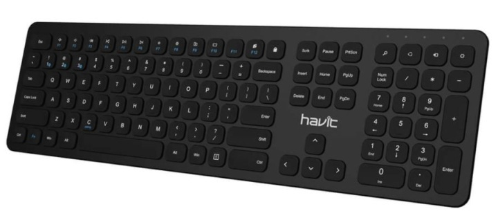 Havit Proline KB235BT Trådlöst tangentbord för flera enheter in de groep COMPUTERS & RANDAPPARATUUR / Muizen en toetsenborden / Toetsenborden / Draadloos bij TP E-commerce Nordic AB (38-89684)