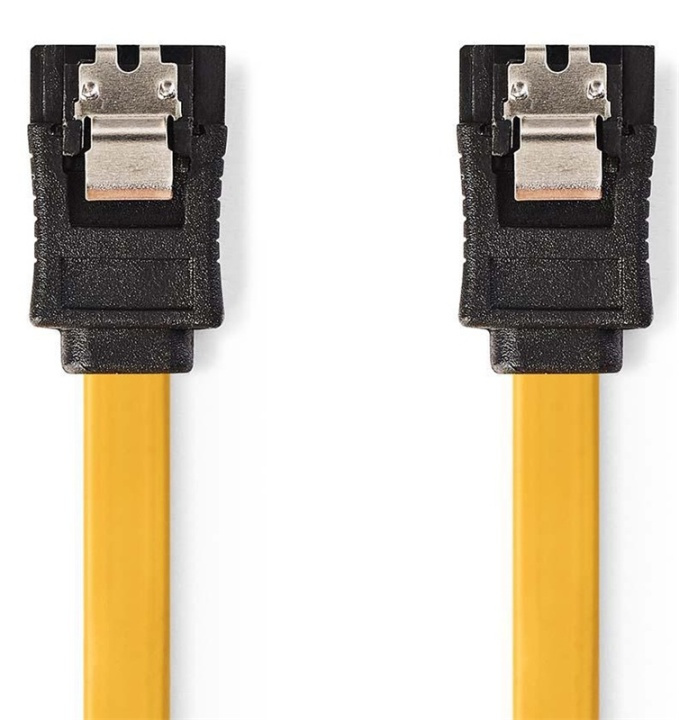 Nedis SATA Kabel | 6 Gbps | SATA 7-Pins Female | SATA 7-Pins Female | Vernikkeld | 0.50 m | Plat | PVC | Geel | Polybag in de groep COMPUTERS & RANDAPPARATUUR / Computerkabels / Interne / SATA bij TP E-commerce Nordic AB (38-89779)