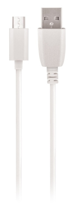 Maxlife microUSB-kabel, 1A, 1m, vit in de groep SMARTPHONE & TABLETS / Opladers & Kabels / Kabels / Kabels microUSB bij TP E-commerce Nordic AB (38-90062)