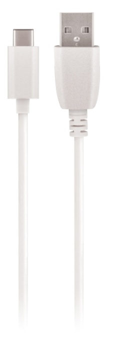 Maxlife USB-C laddkabel (1A), 1m, vit in de groep SMARTPHONE & TABLETS / Opladers & Kabels / Kabels / Kabels Type C bij TP E-commerce Nordic AB (38-90066)