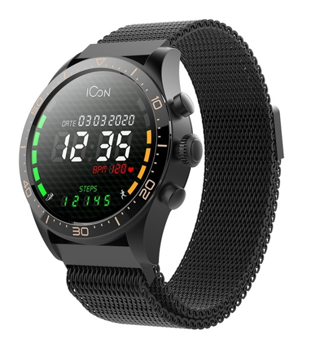 Forever Icon AW-100 Smartklocka, Svart in de groep SPORT, VRIJE TIJD & HOBBY / Smartwatch & Activiteitsmeters / Smartwatches bij TP E-commerce Nordic AB (38-90141)