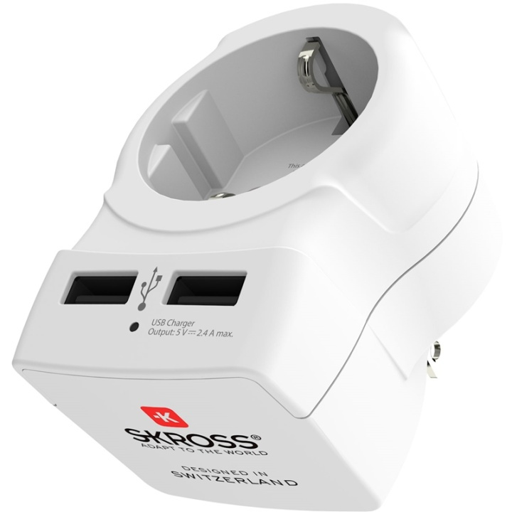 SKROSS El-Adapter USB USA/JP mfl in de groep HUISHOUDEN & TUIN / Elektriciteit & Verlichting / Reisadapters bij TP E-commerce Nordic AB (38-90253)