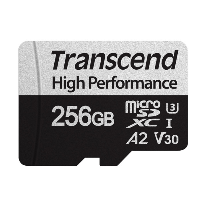 Transcend microSDXC 256GB U3 (R100/W85) in de groep HOME ELECTRONICS / Opslagmedia / Geheugenkaarten / MicroSD/HC/XC bij TP E-commerce Nordic AB (38-90443)