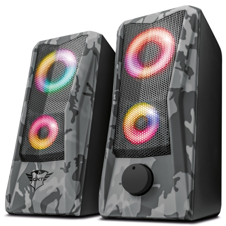 Trust GXT 606 Javv RGB 2.0 Gaming Sp in de groep HOME ELECTRONICS / Audio & Beeld / Luidsprekers & accessoires / Bedrade luidsprekers / Desktop-/Vloerluidsprekers bij TP E-commerce Nordic AB (38-90473)
