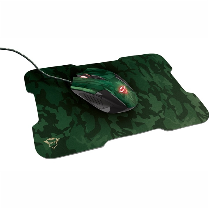 Trust GXT 781 Rixa Camo Mouse & pad in de groep COMPUTERS & RANDAPPARATUUR / GAMING / Muizen bij TP E-commerce Nordic AB (38-90474)