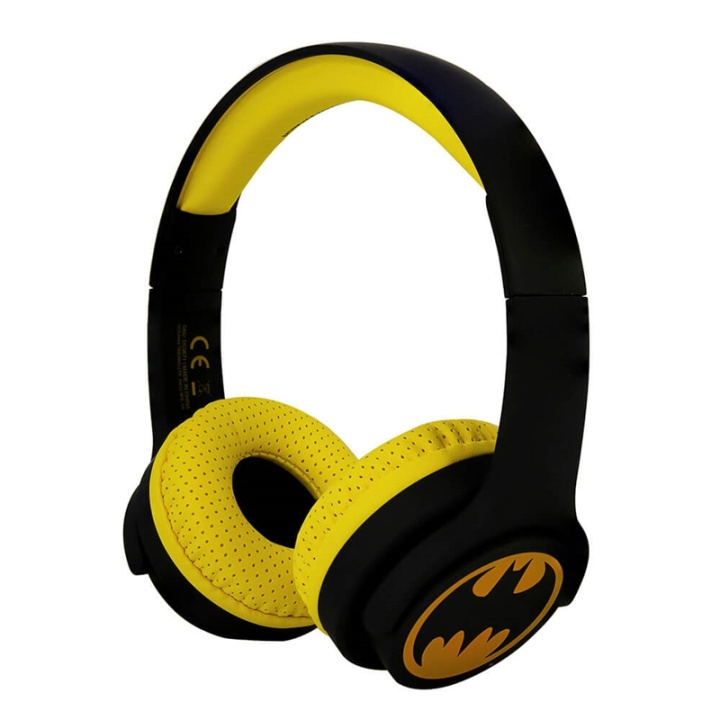 BATMAN Headphone Junior Bluetooth On-Ear 85dB Wireless Black Logo in de groep HOME ELECTRONICS / Audio & Beeld / Koptelefoon & Accessoires / Koptelefoon bij TP E-commerce Nordic AB (38-90517)