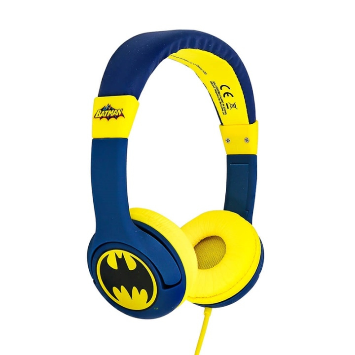 BATMAN Headphones Junior On-Ear 85dB Bat Logo in de groep HOME ELECTRONICS / Audio & Beeld / Koptelefoon & Accessoires / Koptelefoon bij TP E-commerce Nordic AB (38-90518)