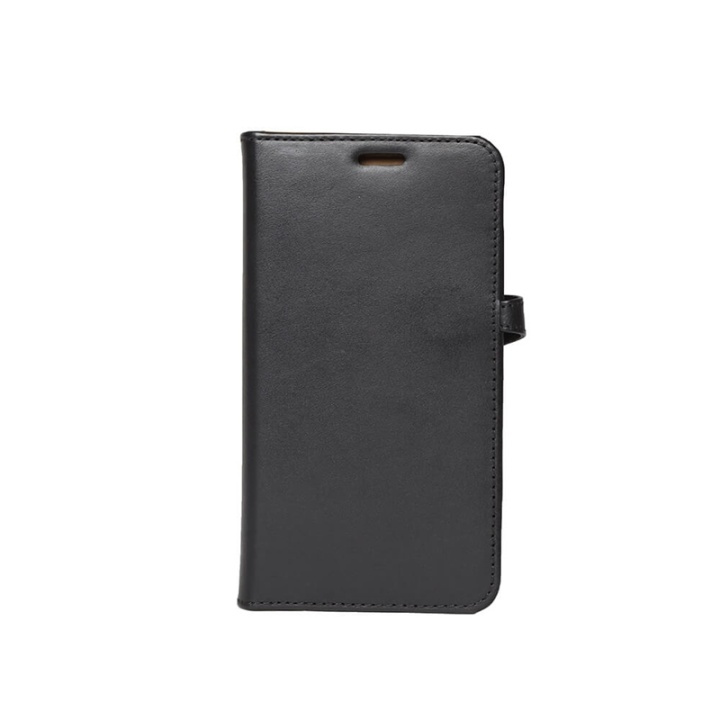 BUFFALO Wallet Leather Black 3 Cardpockets iPhone 12 / 12 Pro in de groep SMARTPHONE & TABLETS / Mobielbescherming / Apple / Hobbykleuren / Wallet Case bij TP E-commerce Nordic AB (38-90591)