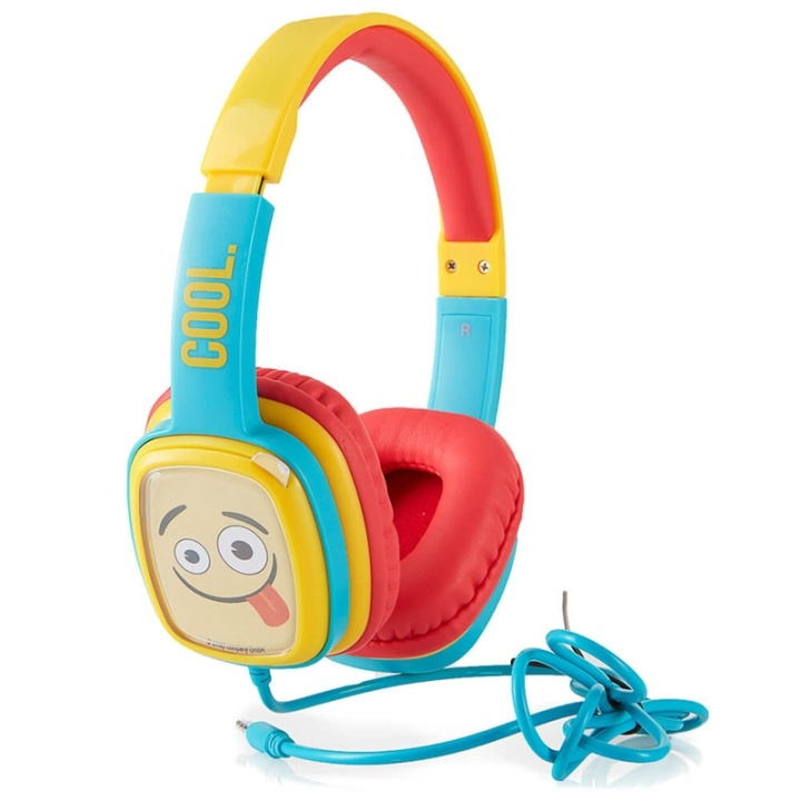 Emoji Hörlur Flip\'N\'Switch Junior On-Ear Trådad Blå 80Db in de groep HOME ELECTRONICS / Audio & Beeld / Koptelefoon & Accessoires / Koptelefoon bij TP E-commerce Nordic AB (38-90632)