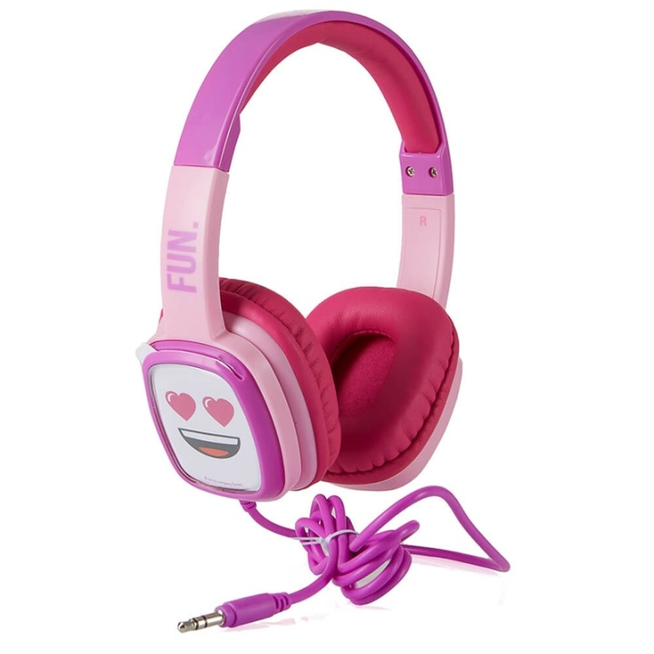 EMOJI Headphone Flip\'N\'Switch Junior On-Ear wired Rosa 80dB in de groep HOME ELECTRONICS / Audio & Beeld / Koptelefoon & Accessoires / Koptelefoon bij TP E-commerce Nordic AB (38-90633)