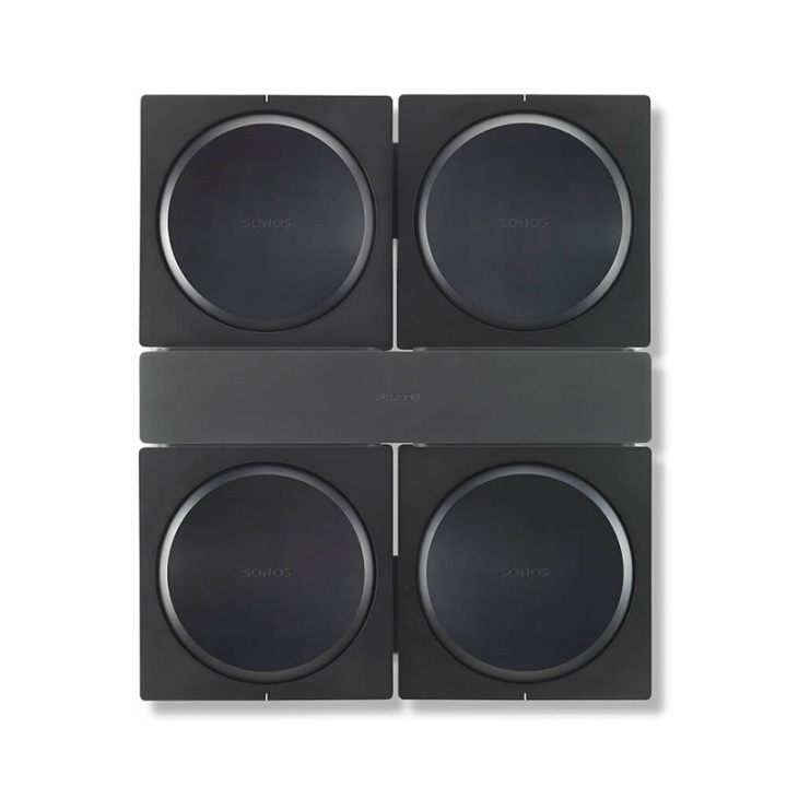 FLEXSON Wallmount SONOS AMP 4x Black in de groep HOME ELECTRONICS / Audio & Beeld / Luidsprekers & accessoires / Luidsprekerbevestigingen bij TP E-commerce Nordic AB (38-90643)