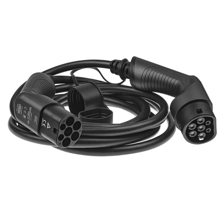 GREENCELL EV Cable EV09 Typ2 5m 7.2kW 32A 1-Phase Black in de groep AUTO / Laadkabels & Oplaadboxen voor Elektrische auto bij TP E-commerce Nordic AB (38-90693)