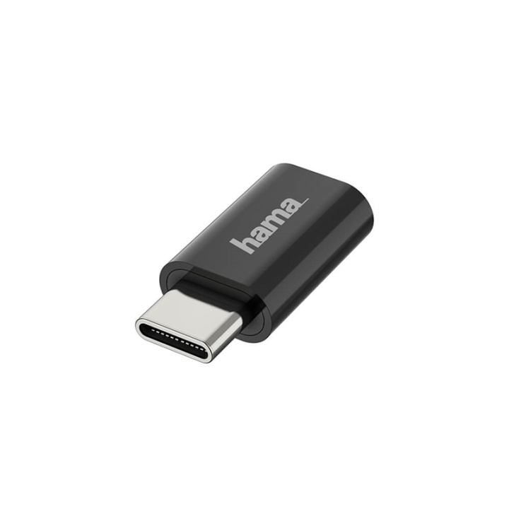 HAMA USB-C Adapter to Micro-USB USB 2.0, 480 Mbps in de groep SMARTPHONE & TABLETS / Opladers & Kabels / Adapters bij TP E-commerce Nordic AB (38-90708)