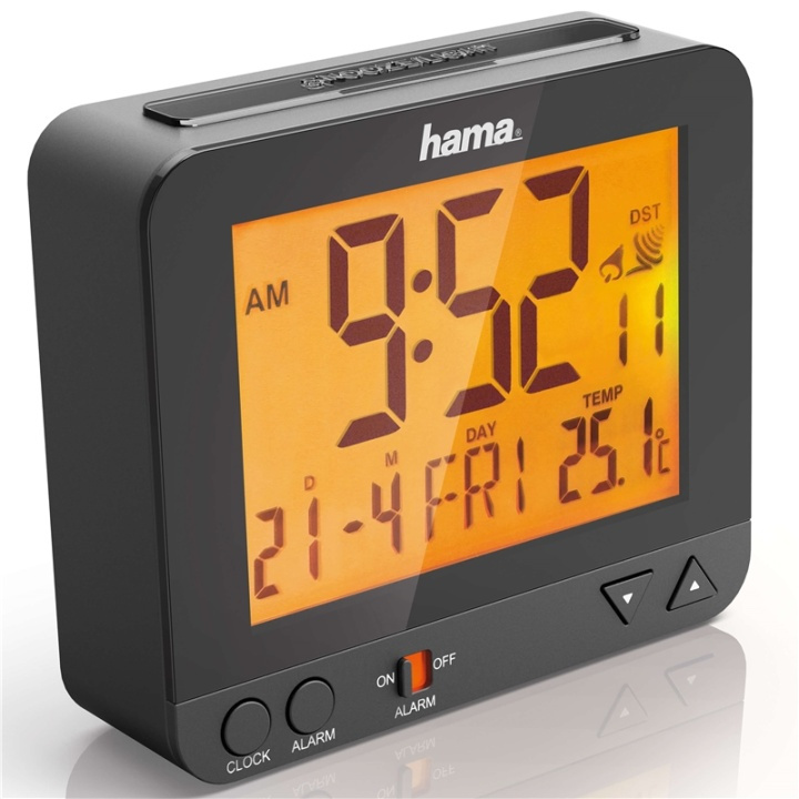 HAMA Alarm Clock RC550 Radio Black in de groep HUISHOUDEN & TUIN / Horloges & Tellers / Wekkers bij TP E-commerce Nordic AB (38-90726)