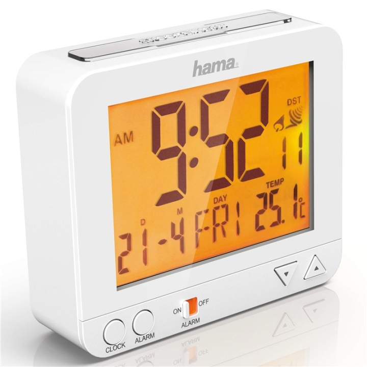 HAMA Alarm Clock RC550 Radio White in de groep HUISHOUDEN & TUIN / Horloges & Tellers / Wekkers bij TP E-commerce Nordic AB (38-90727)