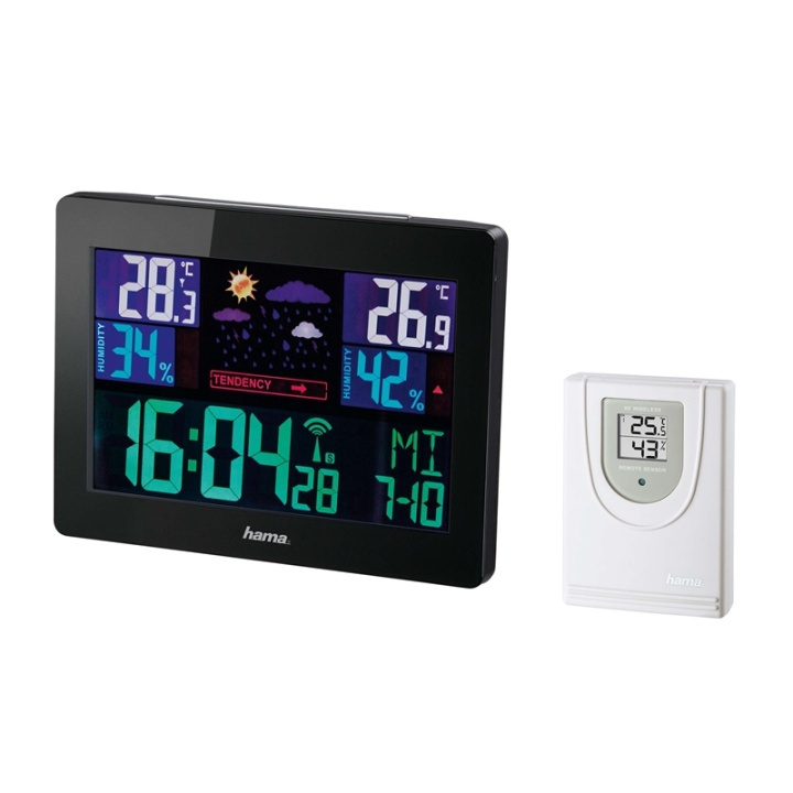 HAMA Weatherstation EWS-1400 Color Black in de groep HUISHOUDEN & TUIN / Ventilatoren & Klimaatproducten / Thermometers en weerstations bij TP E-commerce Nordic AB (38-90735)