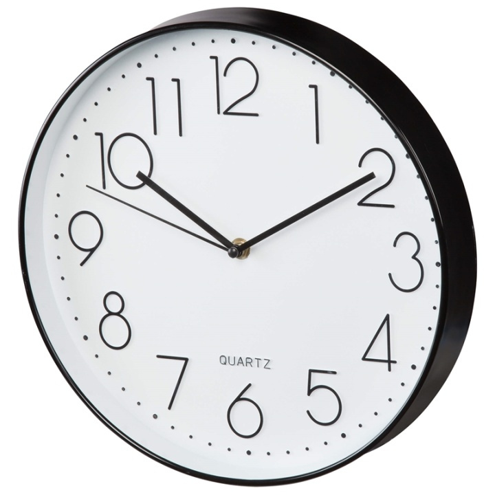 HAMA Wall Clock Elegant Black/White in de groep HUISHOUDEN & TUIN / Horloges & Tellers / Wandklokken bij TP E-commerce Nordic AB (38-90749)