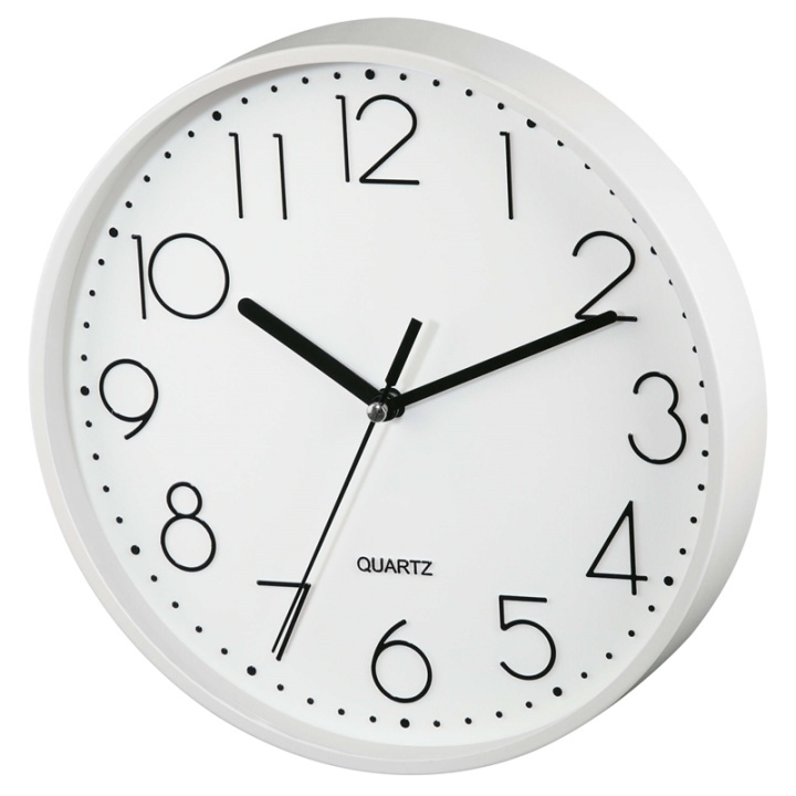HAMA Wall Clock PG-220 White in de groep HUISHOUDEN & TUIN / Horloges & Tellers / Wandklokken bij TP E-commerce Nordic AB (38-90751)