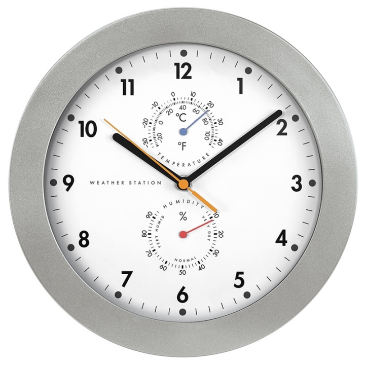 HAMA PG-300 DCF Wall Clock with Thermometer/Hygrometer in de groep HUISHOUDEN & TUIN / Horloges & Tellers / Wandklokken bij TP E-commerce Nordic AB (38-90752)