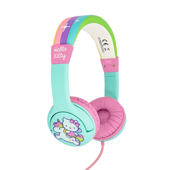 HELLO KITTY Headphone Junior On-Ear 85dB Green/Pink in de groep HOME ELECTRONICS / Audio & Beeld / Koptelefoon & Accessoires / Koptelefoon bij TP E-commerce Nordic AB (38-90756)