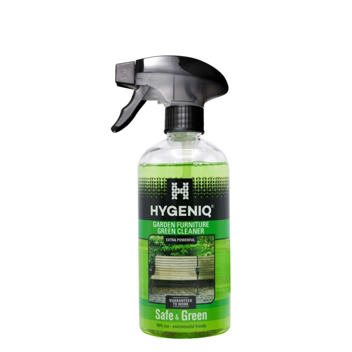 HYGENIQ GARDEN FURNITURE GREEN CLEANER Beläggning Trädgårdsmöbler 500ml in de groep HUISHOUDEN & TUIN / Tuinproducten / Schoonmaak bij TP E-commerce Nordic AB (38-90838)