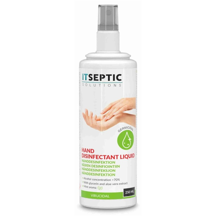 ITSEPTIC Hand Disinfection Liquid >70% Alcohol 250ml in de groep BEAUTY & HEALTH / Gezondheidszorg / handdesinfectie bij TP E-commerce Nordic AB (38-90852)