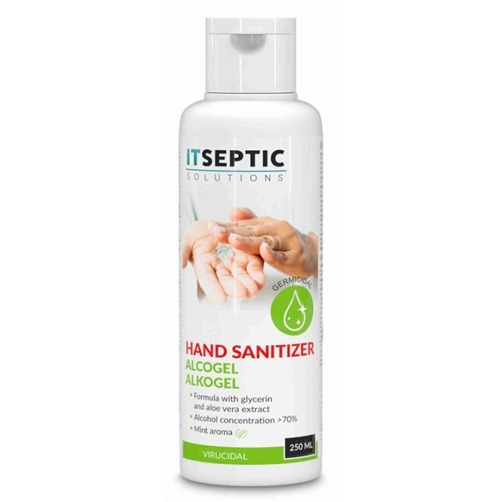 ITSEPTIC Hand Disinfection Gel >70% Alcohol 250ml in de groep HUISHOUDEN & TUIN / Schoonmaakproducten / Oppervlakte desinfectie bij TP E-commerce Nordic AB (38-90856)