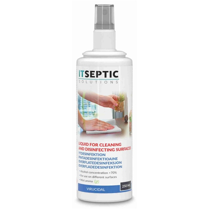 ITSEPTIC Surface Disinfection Liquid >70% Alcohol 250ml in de groep HUISHOUDEN & TUIN / Schoonmaakproducten / Oppervlakte desinfectie bij TP E-commerce Nordic AB (38-90862)