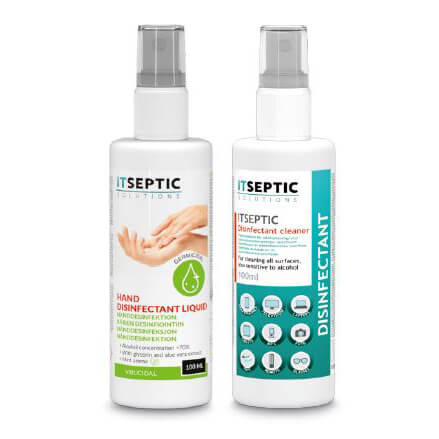 ITSEPTIC Disinfection Kit 2in1 2x 100ml in de groep HUISHOUDEN & TUIN / Schoonmaakproducten / Oppervlakte desinfectie bij TP E-commerce Nordic AB (38-90864)
