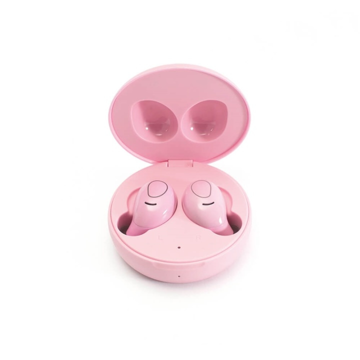 LEDWOOD Headphone i9 TWS True Wireless In-Ear Pink Mic in de groep HOME ELECTRONICS / Audio & Beeld / Koptelefoon & Accessoires / Koptelefoon bij TP E-commerce Nordic AB (38-90953)