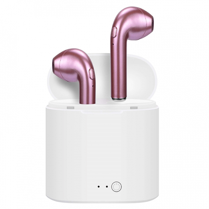 Ledwood Hoofdtelefoon I7S True Draadloze In-Ear Roze Mic in de groep HOME ELECTRONICS / Audio & Beeld / Koptelefoon & Accessoires / Koptelefoon bij TP E-commerce Nordic AB (38-90960)