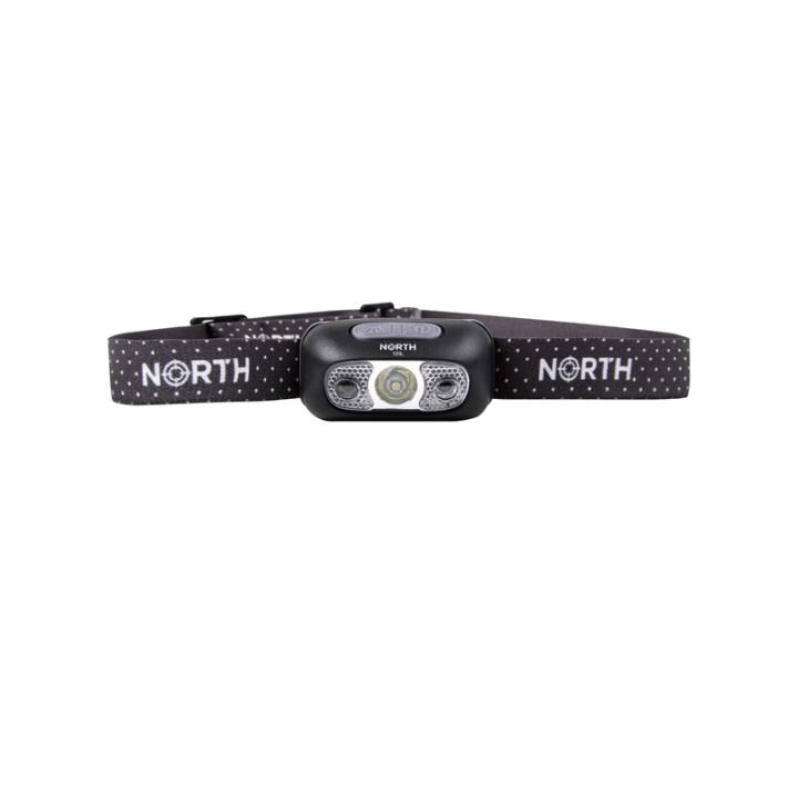 NORTH Headlight 120 Lumen Black app. 65m Sensor control in de groep SPORT, VRIJE TIJD & HOBBY / Zaklampen & Hoofdlampen / Hoofdlampen bij TP E-commerce Nordic AB (38-91026)